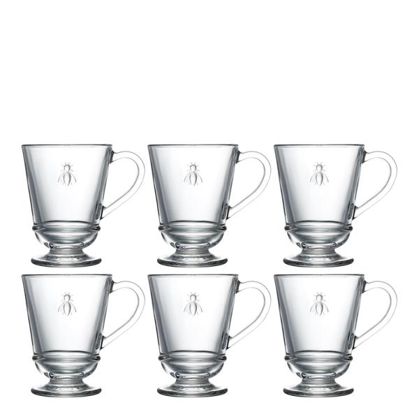 Abeille glass med hank 28 cl 6 stk