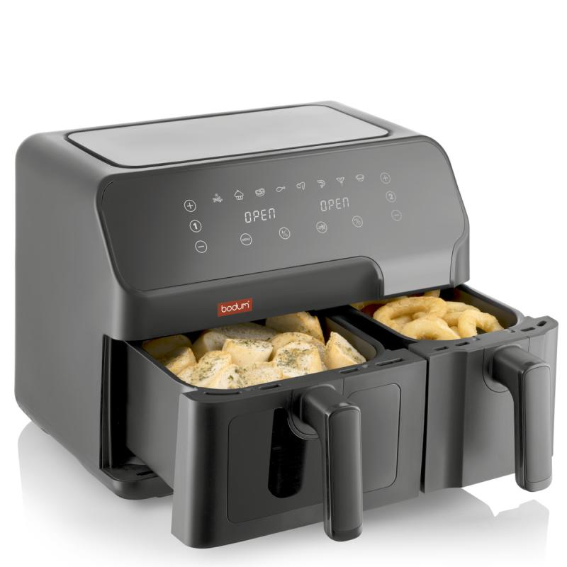 Melior airfryer 8,3 L dobbel svart