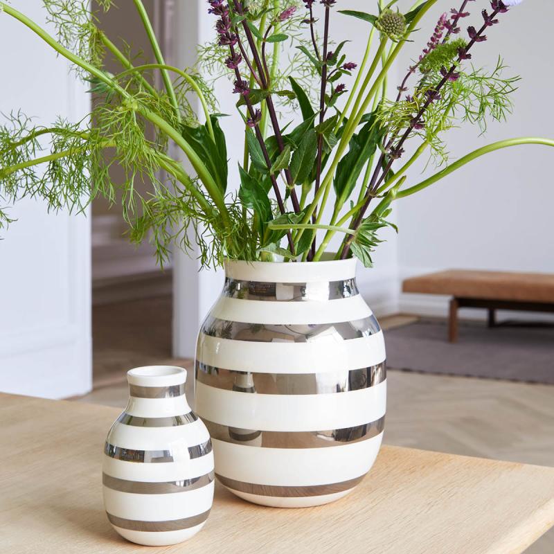 Omaggio vase 12,5 cm sølv
