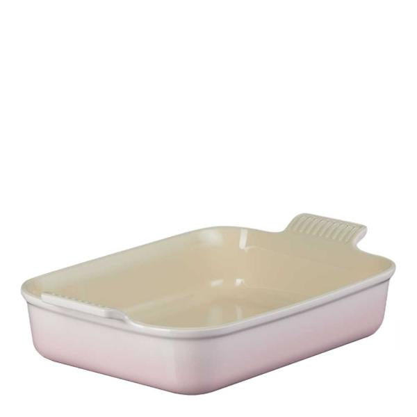 Heritage rektangulær form 26x19 cm shell pink