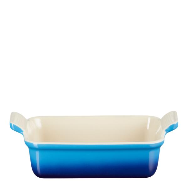Heritage rektangulært fat 19x14 cm azure