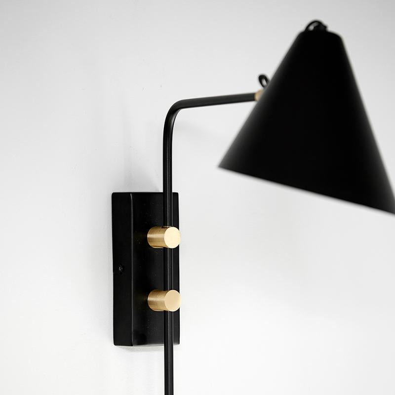 Club vegglampe 62x46 cm svart