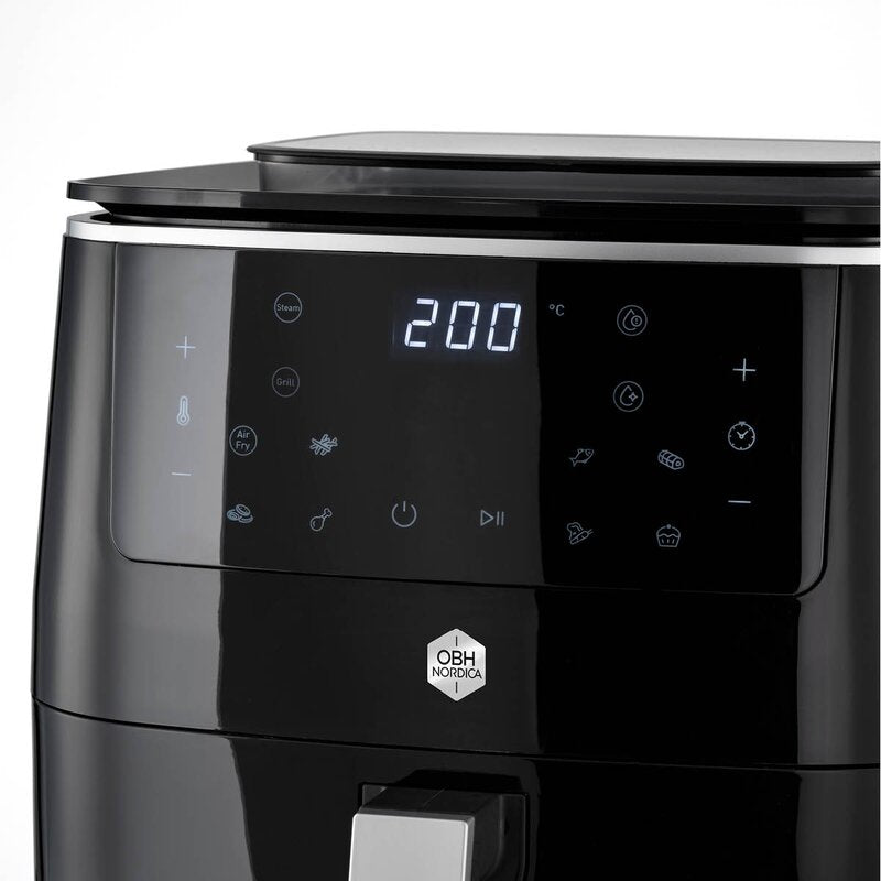 Easy Fry 3-i-1 steam+ svart airfryer 6,5L svart