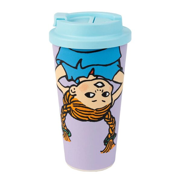 Pippi take away kopp 45 cl lilla