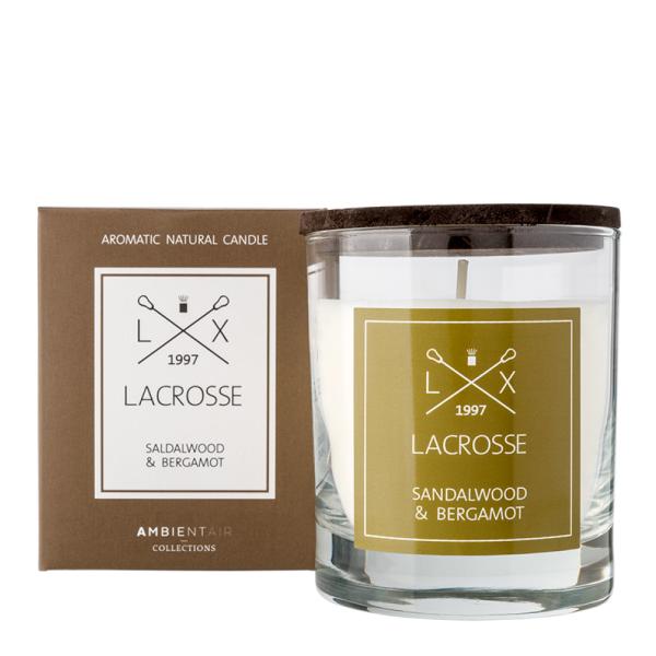 Lacrosse duftlys 200g sandalwood & bergamot