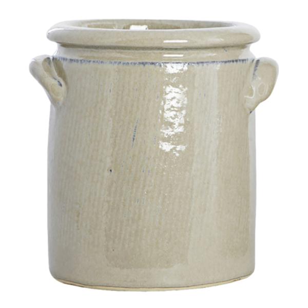 Pottery krukke 15x13 cm sand