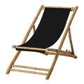 Mandisa liggestol 112x60x80 cm bambus/svart