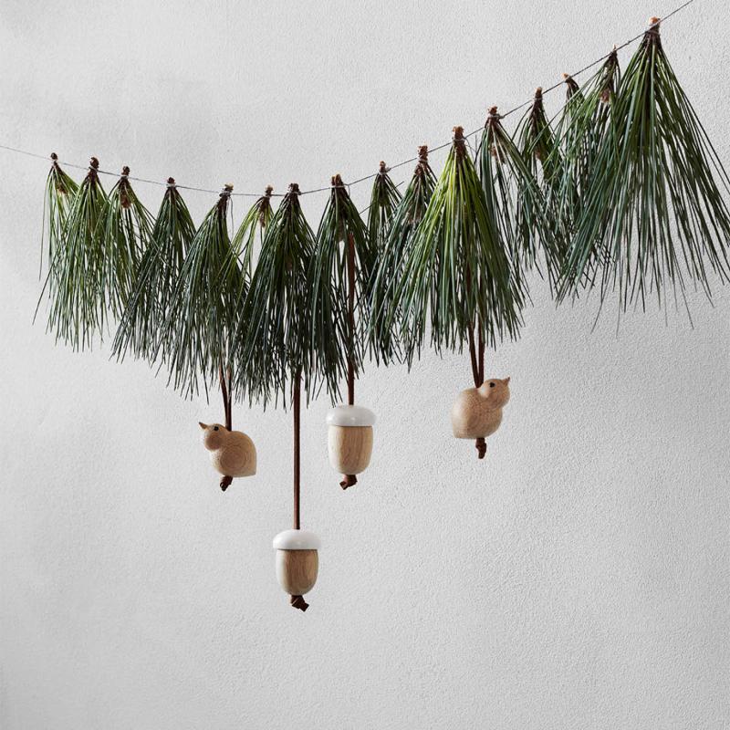 Nordic Tales ornament Sparrow brun