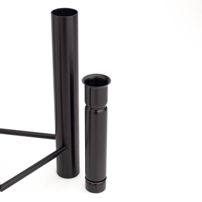Vista vase/lysestake svart