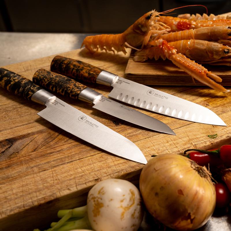 Hunter premium chef grønnsakskniv 13 cm blank/natur