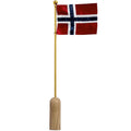 Norsk bordflagg 40 cm stang