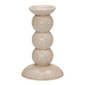 Orient antik lysestake 14 cm nougat