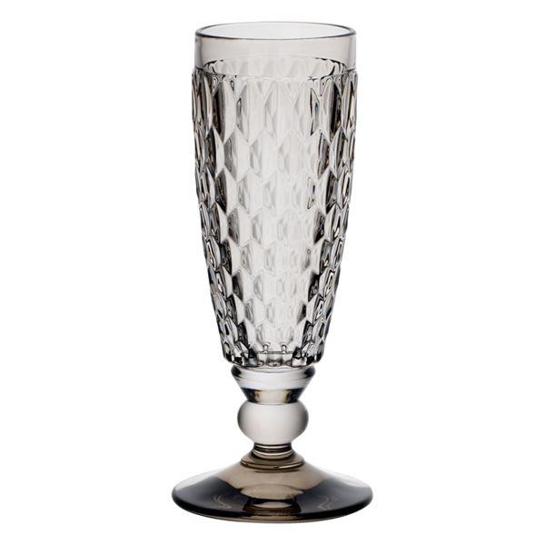 Boston champagneglass 15 cl grå