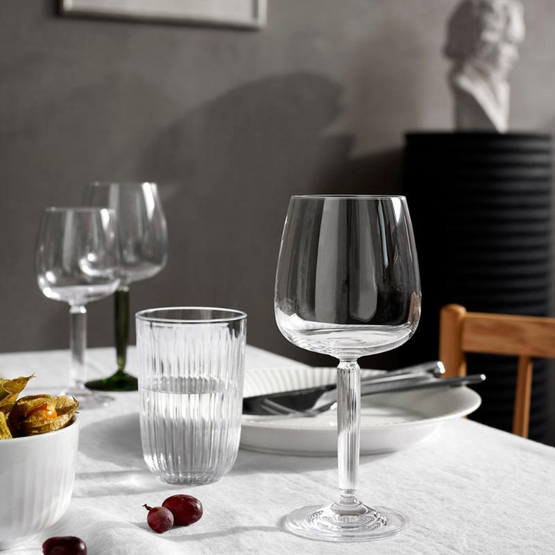 Hammershøi rødvinsglass 49 cl 2 stk klar