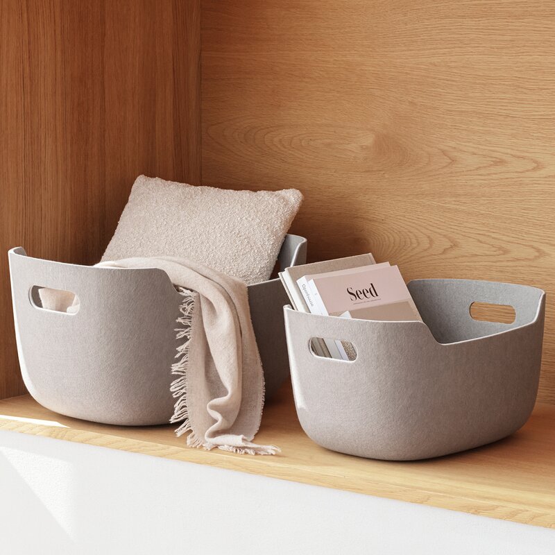 Tidy oppbevaringskurv 40x29x20 cm tin