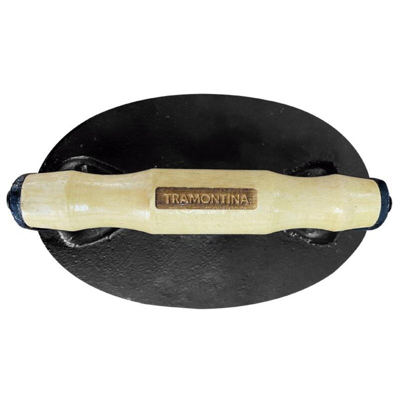 Cast iron grillpresse 17,5x11,2 cm svart