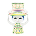 Lady with hat vase 24,5 cm grønn