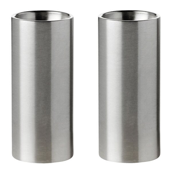 Arne Jacobsen salt- og peppersett stål
