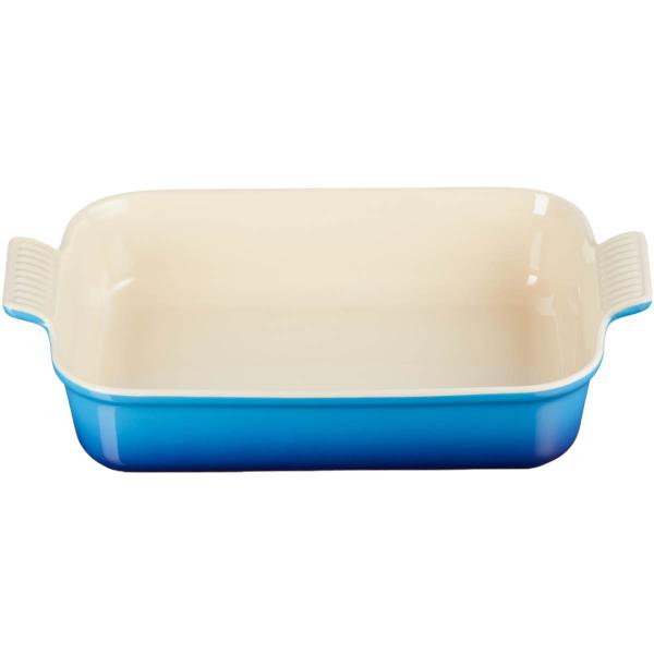 Heritage rektangulær ildfast form 32 cm azure