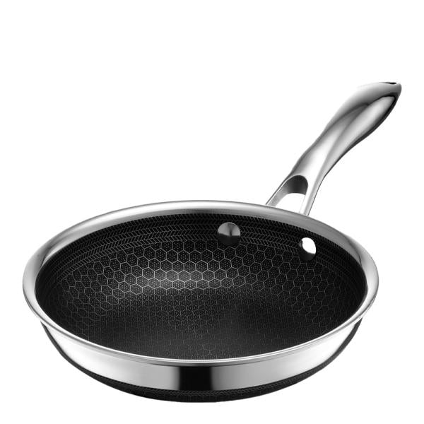 Hybrid stekepanne 20 cm sølv/svart