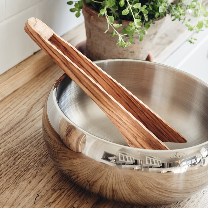 Serveringstang 31 cm oliventre