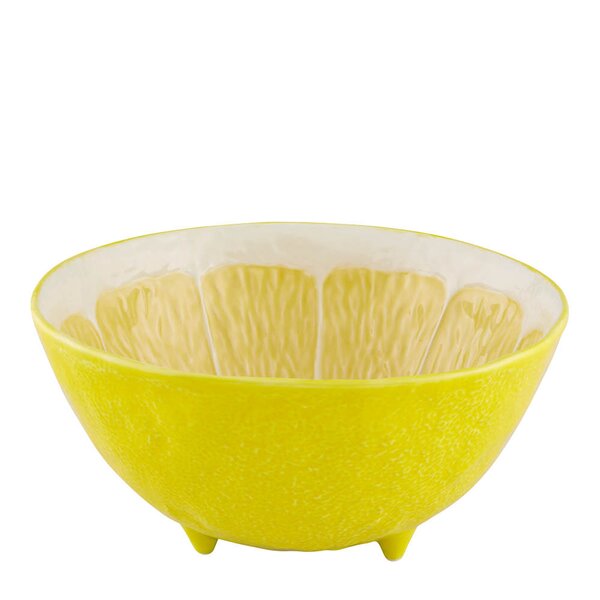 Citron serveringsskål 25 cm sitron gul