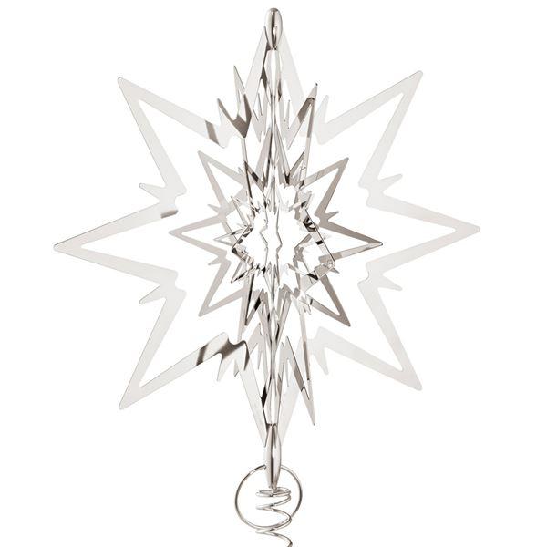 Top Star toppstjerne stor 26,4 cm sølv