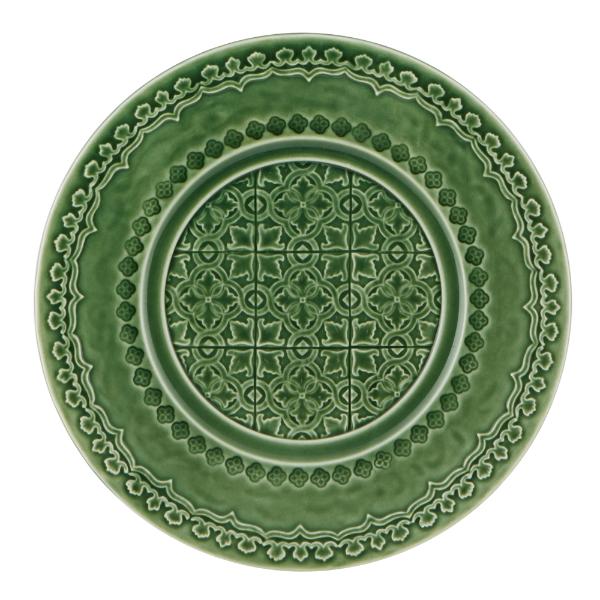 Rua Nova tallerken flat 22 cm grønn