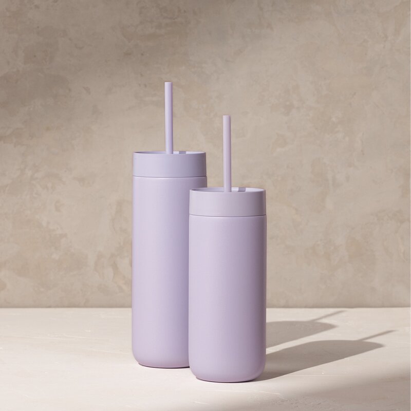 Carter Cold tumbler med sugerør 590 ml peri twinkle