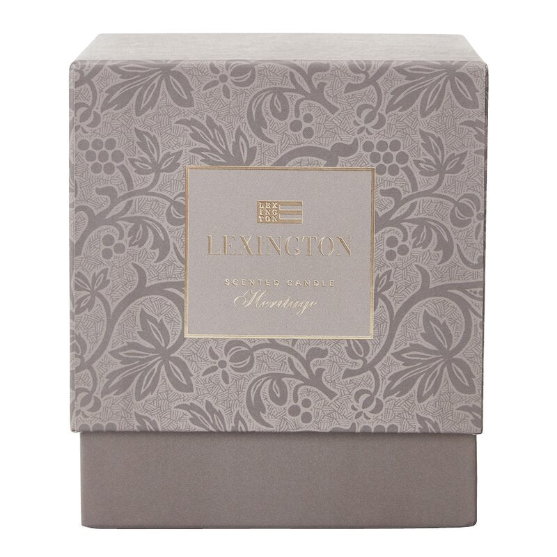 Heritage duftlys rav 13x15 cm svart