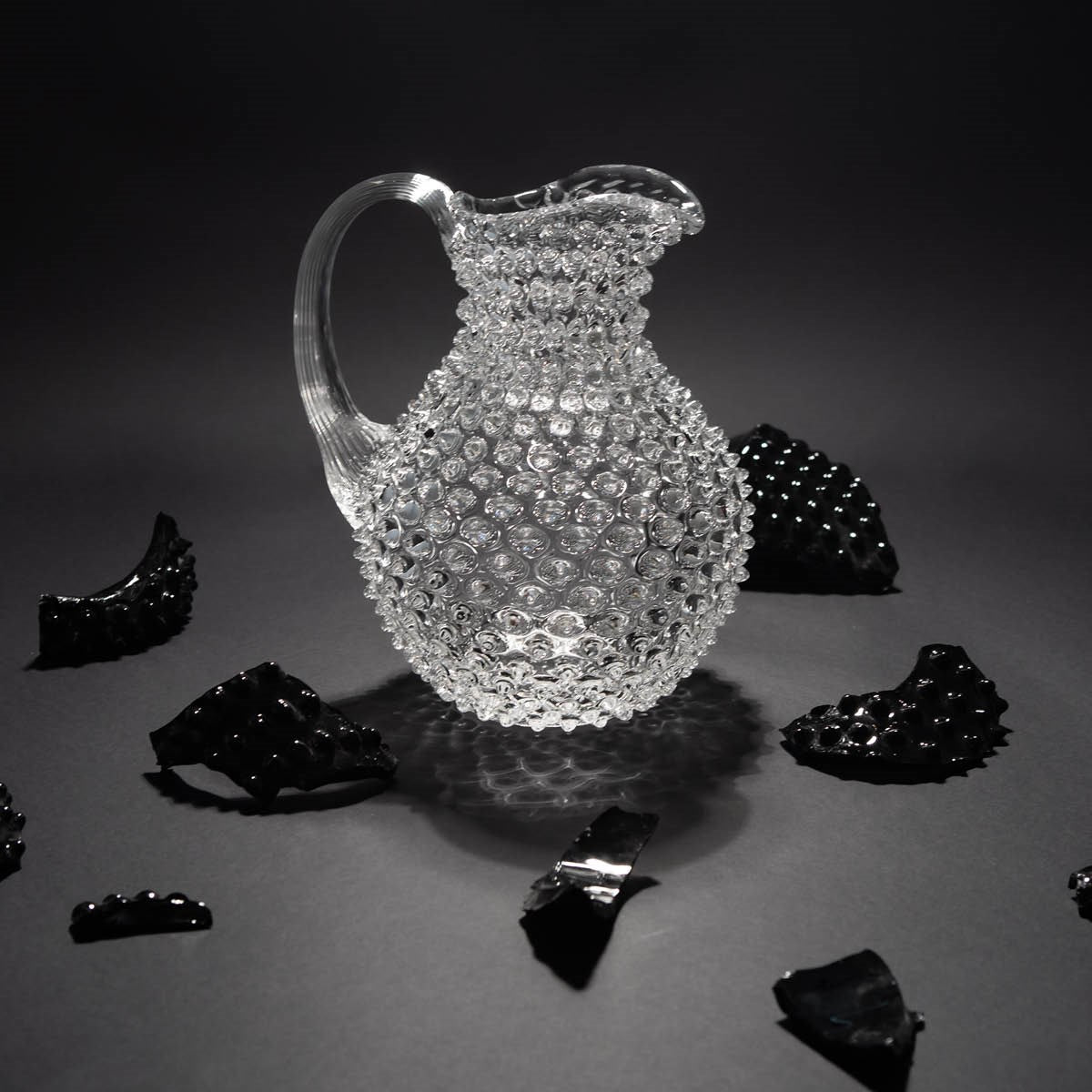 Hobnail karaffel 2L crystal