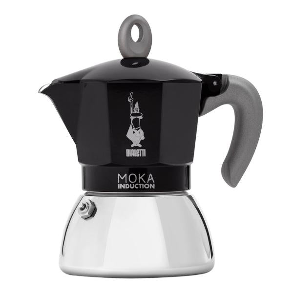 Moka induksjon espressokanne 4 kopper svart